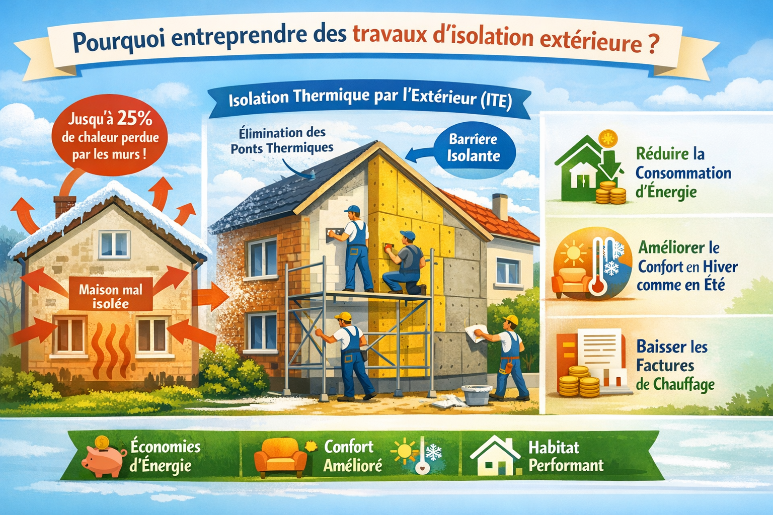 Isolation par l'extérieur L'isolation par extérieur